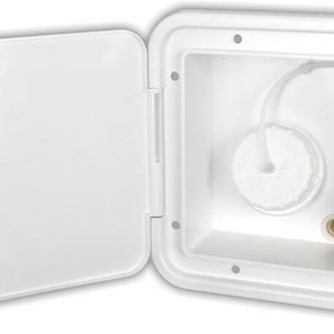 RV City Water Fill & Gravity Fill Hatch Assembly – Lockable White