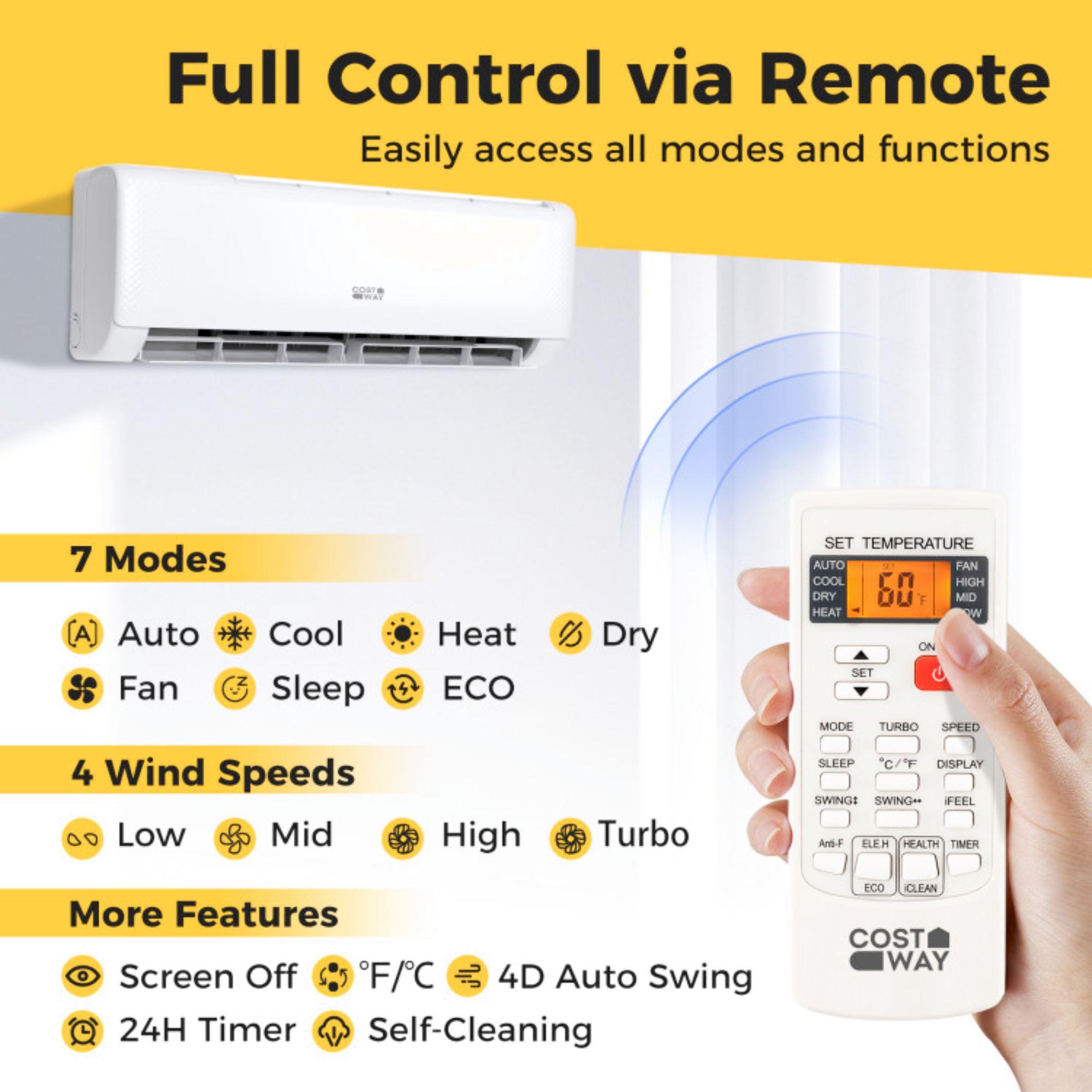 18K BTU Ductless Mini Split AC & Heat Pump - Image 4