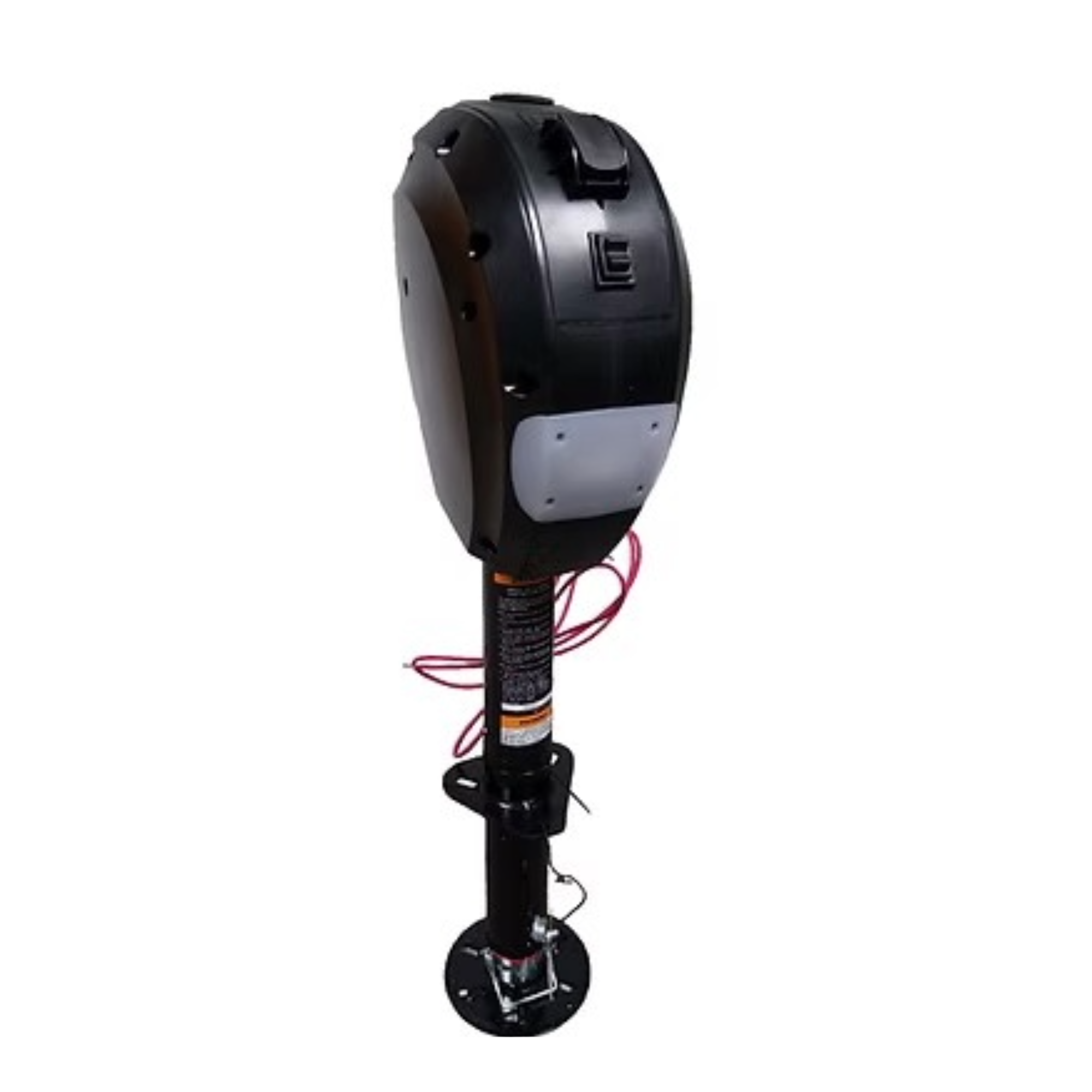 3,000 lb Electric Trailer Tongue Jack Black A-Frame 12v