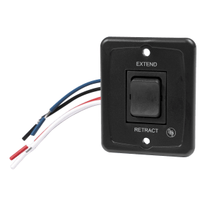 Lippert Solera Power Awning Switch Kit with 16-Gauge Wire Harness – Black