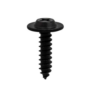 #8 x 3/4" Square Drive Round Washer Head Sheet Metal Screws – #18 Black
