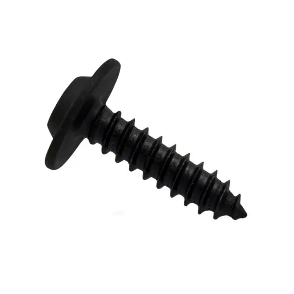 #8 x 3/4" Square Drive Round Washer Head Sheet Metal Screws – #18 Black - Image 2