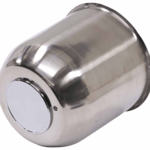 Stainless Steel Center Cap for 6-Lug Trailer Wheels – 3.75