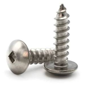 #8 x 3/4" Square Drive Round Washer Head Sheet Metal Screws